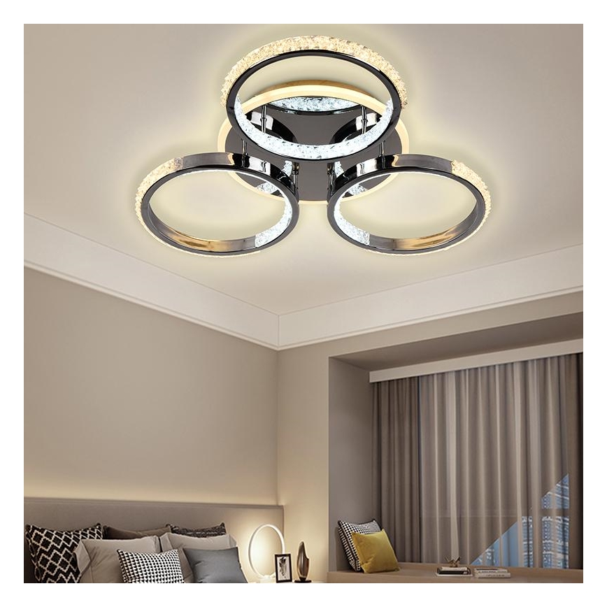LED Zatemnitveni lestenec LED/60W/230V 3000-6500K + Daljinski upravljalnik