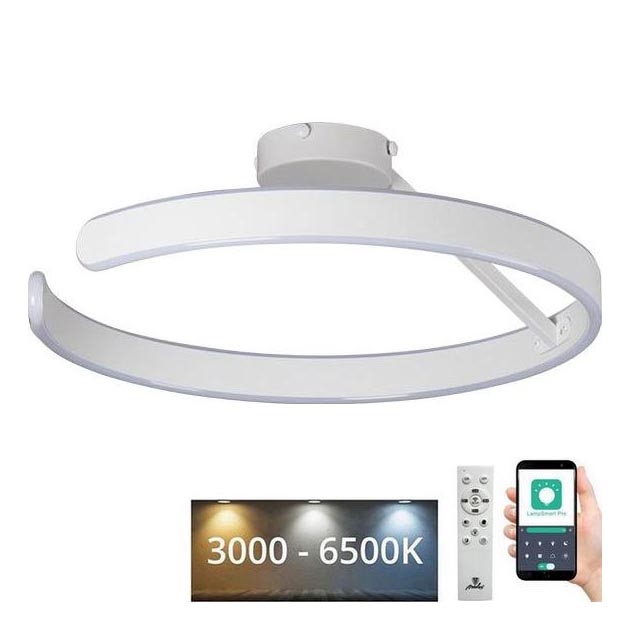LED Zatemnitveni lestenec LED/72W/230V 3000-6500K bela + Daljinski upravljalnik