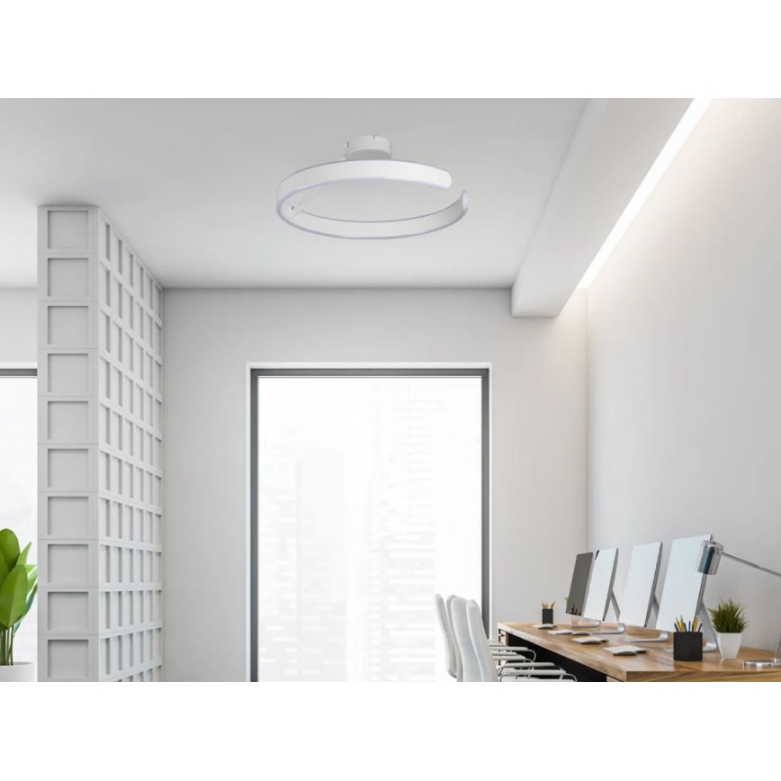 LED Zatemnitveni lestenec LED/72W/230V 3000-6500K bela + Daljinski upravljalnik