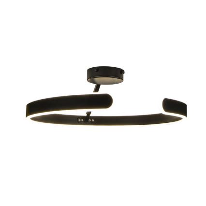 LED Zatemnitveni lestenec LED/72W/230V 3000-6500K črna + Daljinski upravljalnik