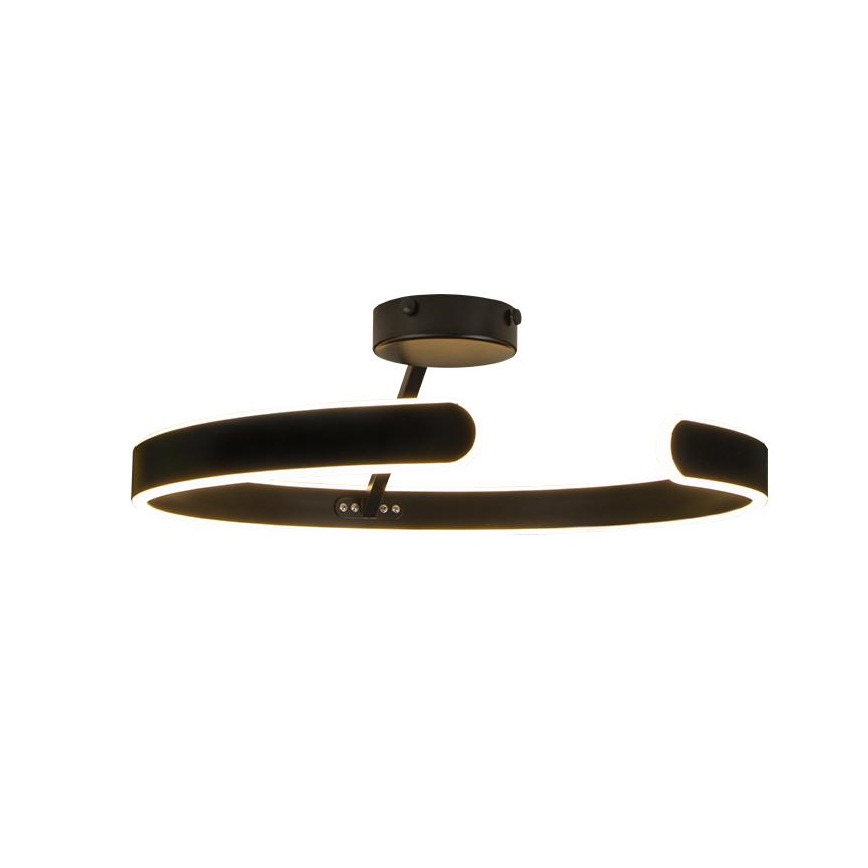 LED Zatemnitveni lestenec LED/72W/230V 3000-6500K črna + Daljinski upravljalnik