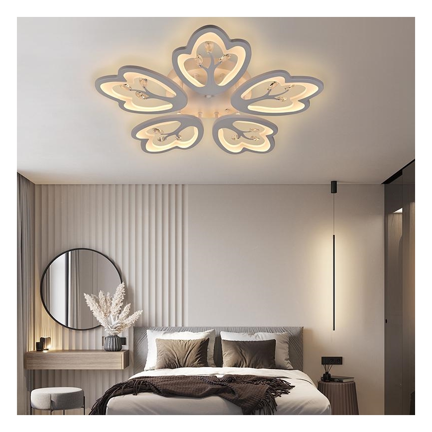 LED Zatemnitveni lestenec LED/80W/230V 3000-6500K + Daljinski upravljalnik