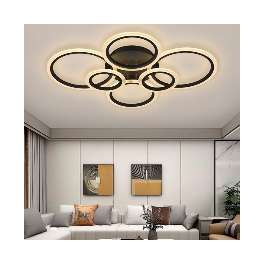LED Zatemnitveni lestenec LED/85W/230V 3000-6500K + Daljinski upravljalnik
