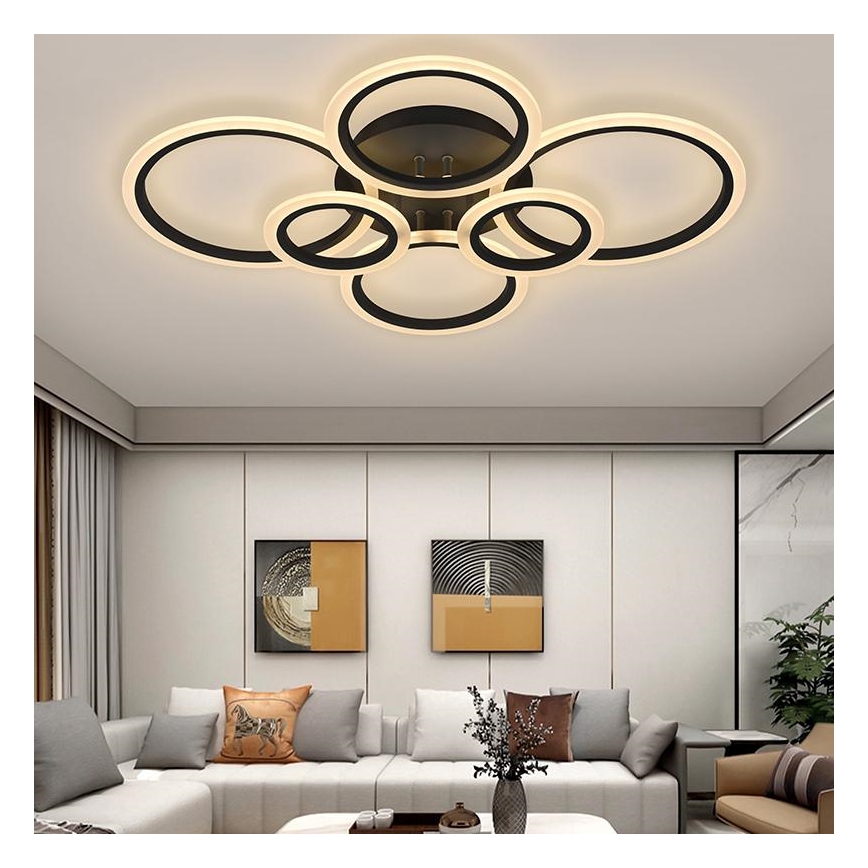 LED Zatemnitveni lestenec LED/85W/230V 3000-6500K + Daljinski upravljalnik