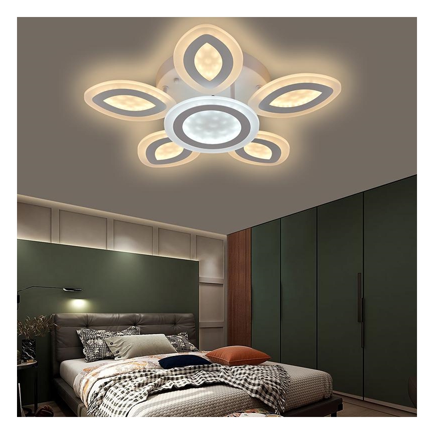LED Zatemnitveni lestenec LED/95W/230V 3000-6500K + Daljinski upravljalnik