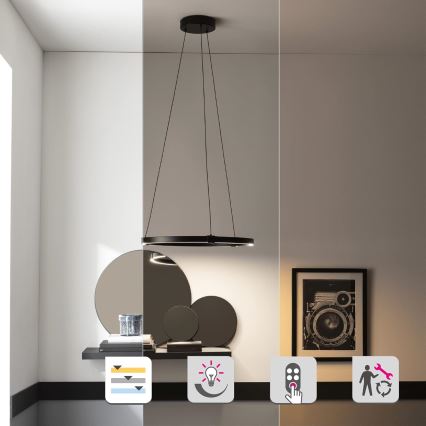 LED Zatemnitveni lestenec na vrvici CASSINI LED/33W/230V 2700-6500K + Daljinski upravljalnik