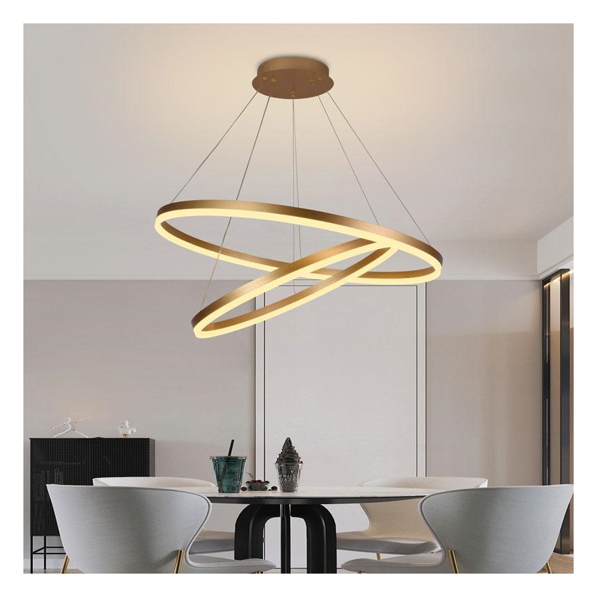 LED Zatemnitveni lestenec na vrvici LED/100W/230V 3000-6500K + Daljinski upravljalnik