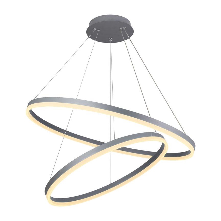 LED Zatemnitveni lestenec na vrvici LED/100W/230V 3000-6500K pr. 80 cm + Daljinski upravljalnik