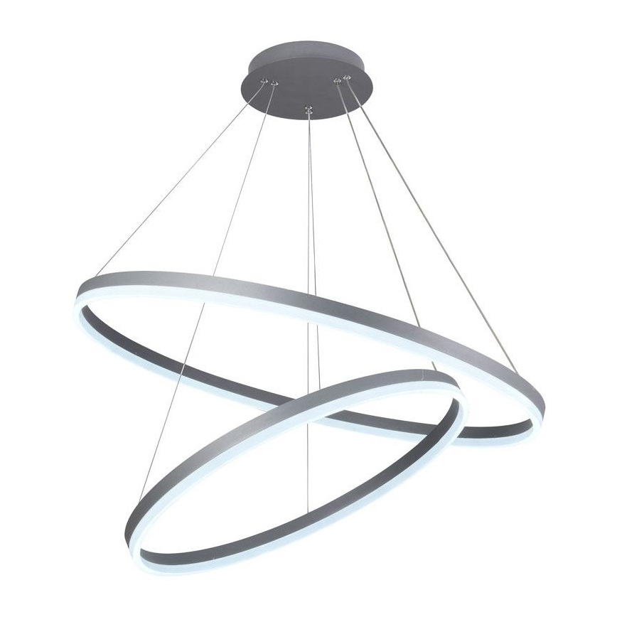 LED Zatemnitveni lestenec na vrvici LED/100W/230V 3000-6500K pr. 80 cm + Daljinski upravljalnik