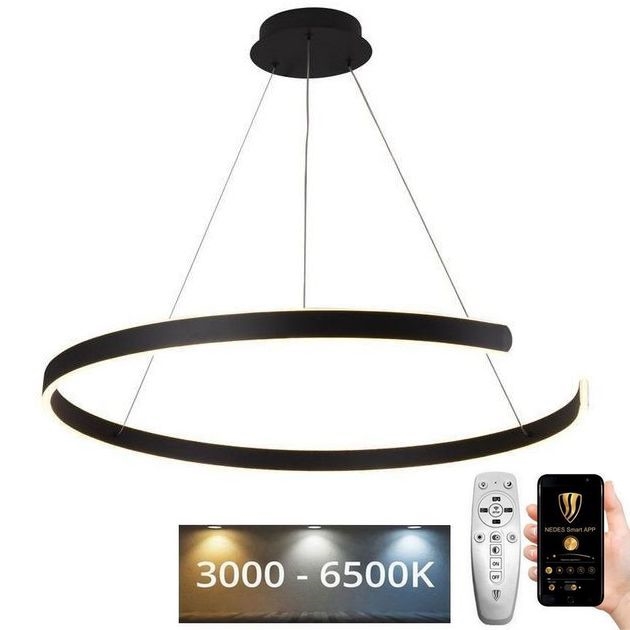 LED Zatemnitveni lestenec na vrvici LED/100W/230V 3000-6500K + Daljinski upravljalnik