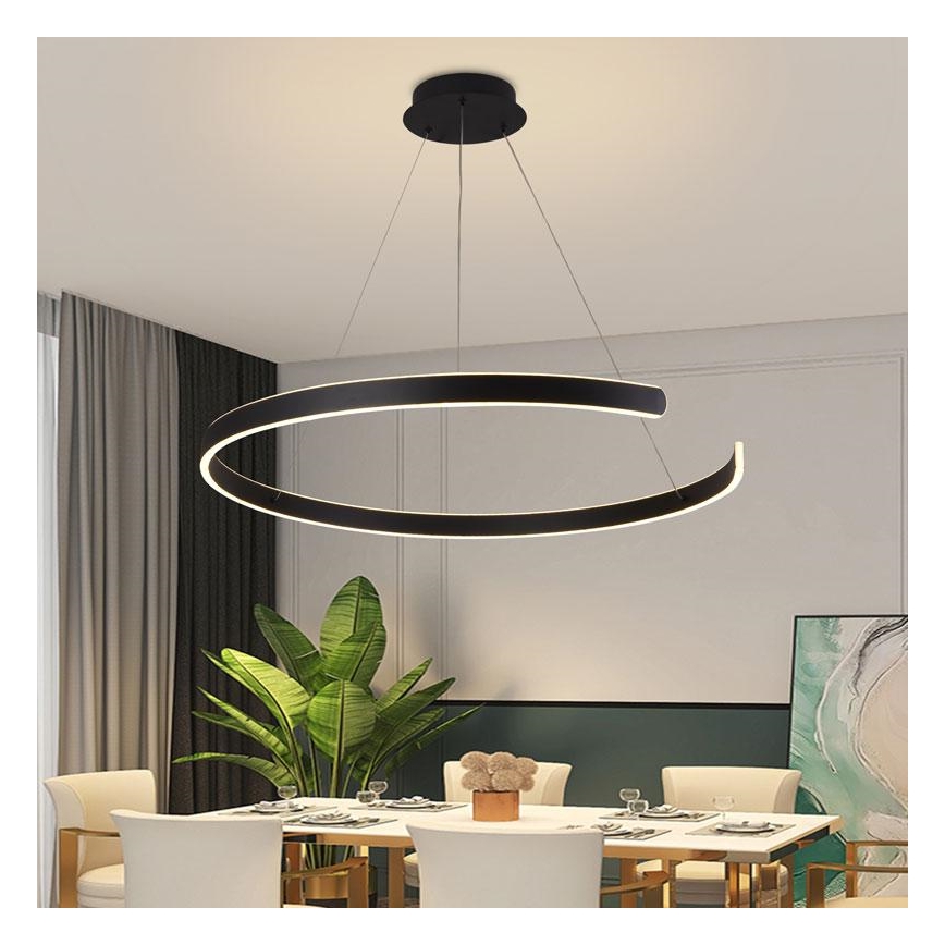 LED Zatemnitveni lestenec na vrvici LED/100W/230V 3000-6500K + Daljinski upravljalnik