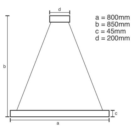 LED Zatemnitveni lestenec na vrvici LED/100W/230V 3000-6500K + Daljinski upravljalnik