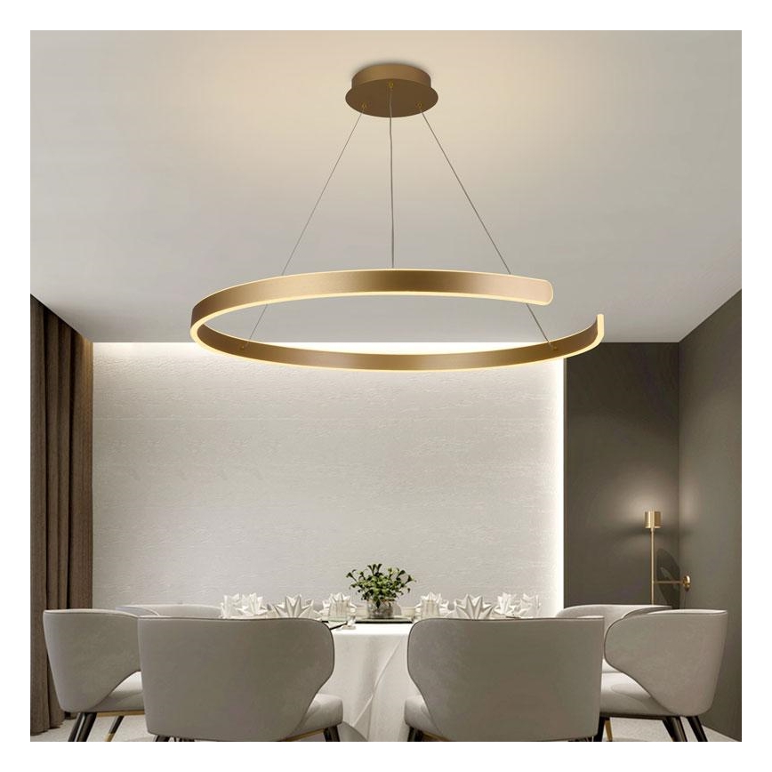 LED Zatemnitveni lestenec na vrvici LED/100W/230V 3000-6500K + Daljinski upravljalnik