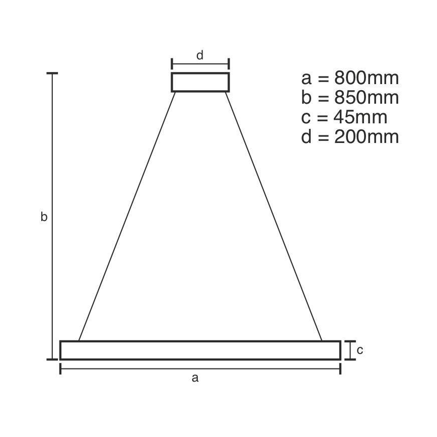 LED Zatemnitveni lestenec na vrvici LED/100W/230V 3000-6500K + Daljinski upravljalnik