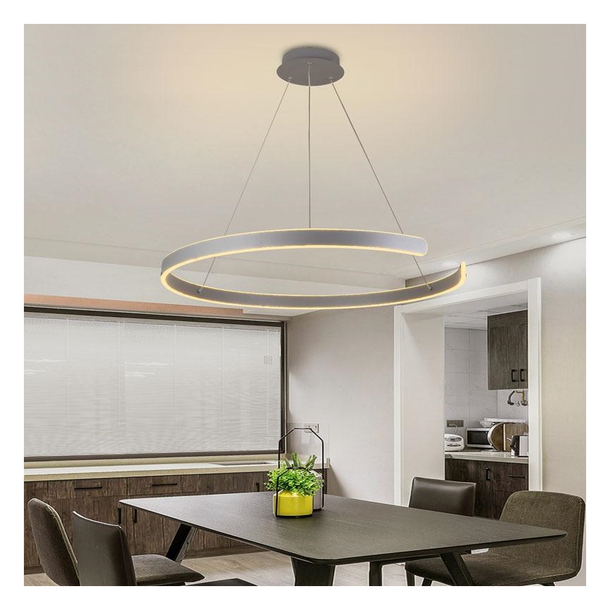 LED Zatemnitveni lestenec na vrvici LED/100W/230V 3000-6500K + Daljinski upravljalnik