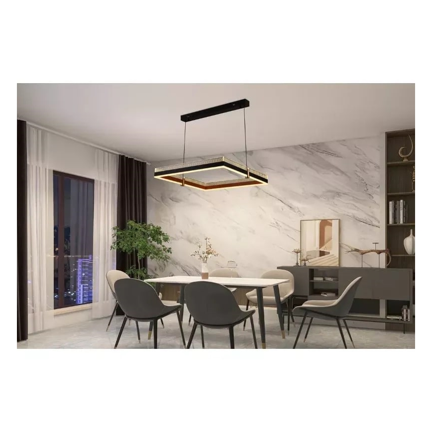 LED Zatemnitveni lestenec na vrvici LED/100W/230V 3000-6500K + Daljinski upravljalnik
