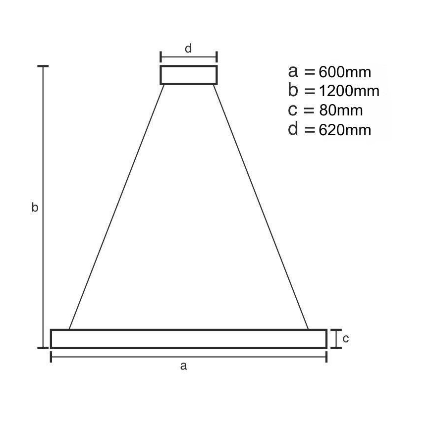 LED Zatemnitveni lestenec na vrvici LED/100W/230V 3000-6500K + Daljinski upravljalnik