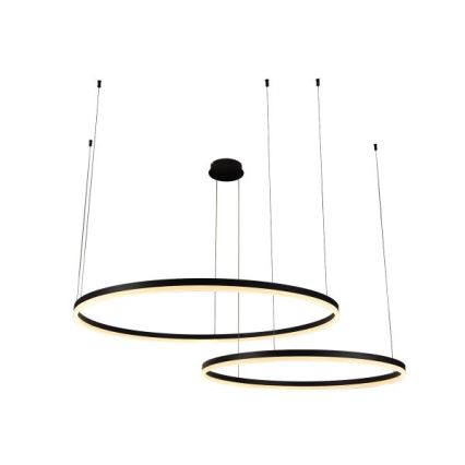 LED Zatemnitveni lestenec na vrvici LED/100W/230V 3000-6500K pr. 80 cm + Daljinski upravljalnik