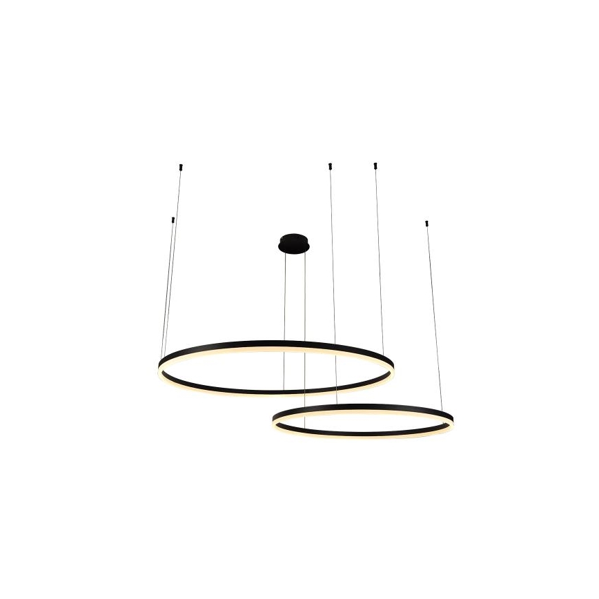 LED Zatemnitveni lestenec na vrvici LED/100W/230V 3000-6500K pr. 80 cm + Daljinski upravljalnik