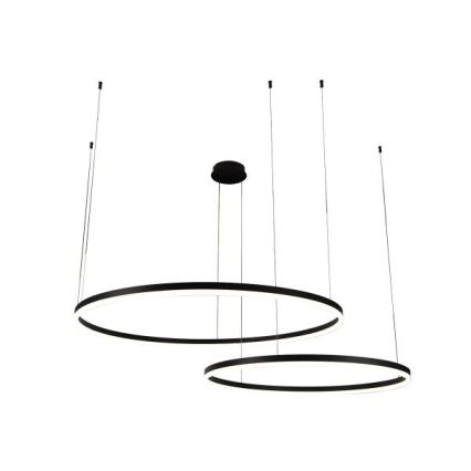 LED Zatemnitveni lestenec na vrvici LED/100W/230V 3000-6500K pr. 80 cm + Daljinski upravljalnik
