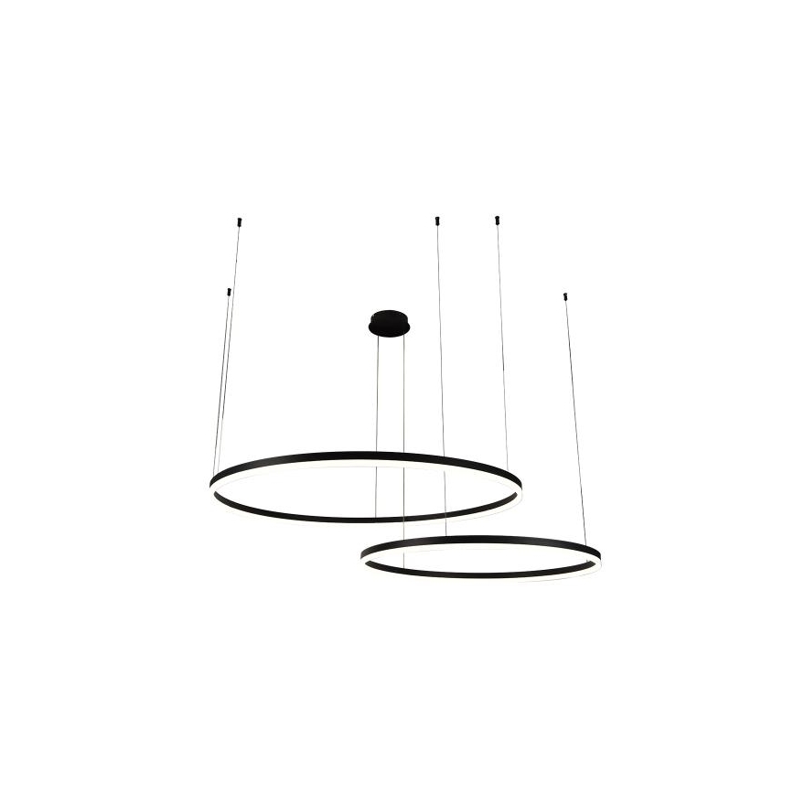 LED Zatemnitveni lestenec na vrvici LED/100W/230V 3000-6500K pr. 80 cm + Daljinski upravljalnik