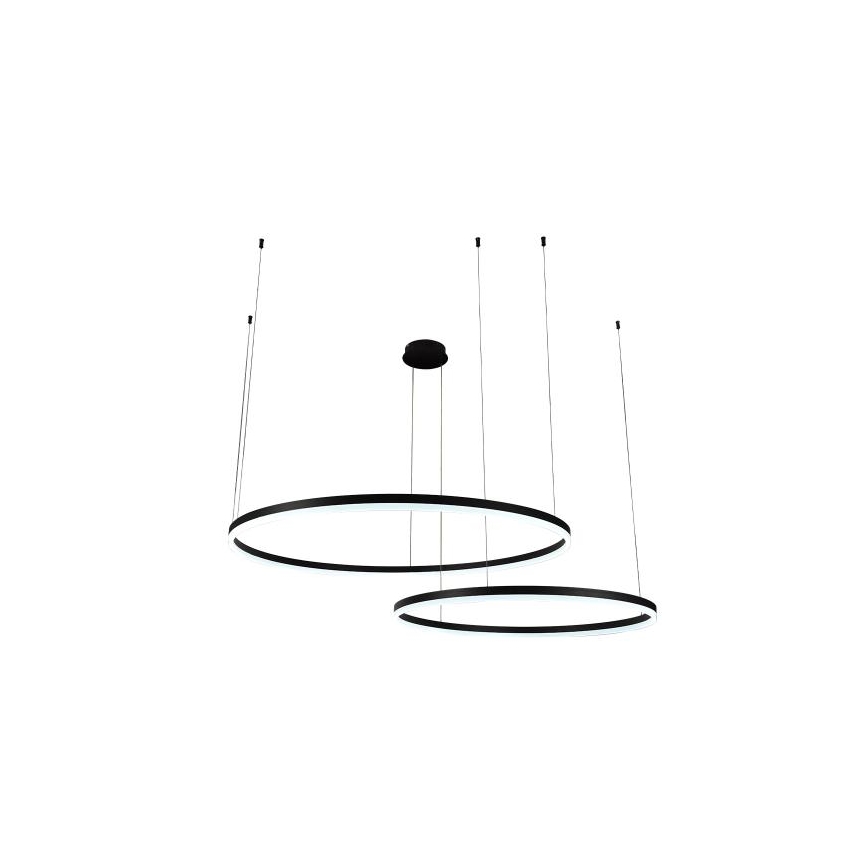LED Zatemnitveni lestenec na vrvici LED/100W/230V 3000-6500K pr. 80 cm + Daljinski upravljalnik