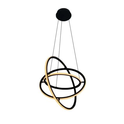 LED Zatemnitveni lestenec na vrvici LED/105W/230V 3000-6500K pr. 60 cm + Daljinski upravljalnik