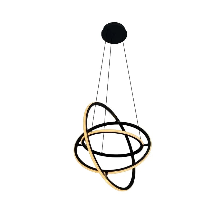 LED Zatemnitveni lestenec na vrvici LED/105W/230V 3000-6500K pr. 60 cm + Daljinski upravljalnik