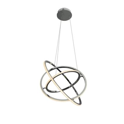 LED Zatemnitveni lestenec na vrvici LED/105W/230V 3000-6500K pr. 60 cm + Daljinski upravljalnik