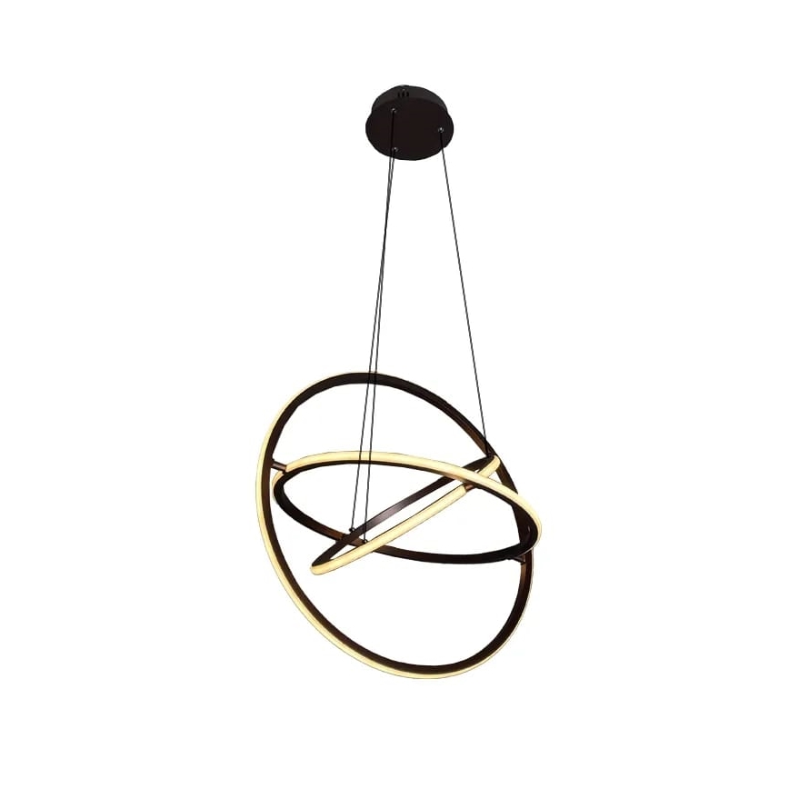 LED Zatemnitveni lestenec na vrvici LED/105W/230V 3000-6500K pr. 60 cm + Daljinski upravljalnik