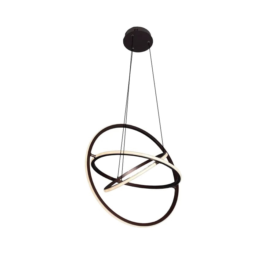 LED Zatemnitveni lestenec na vrvici LED/105W/230V 3000-6500K pr. 60 cm + Daljinski upravljalnik