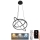 LED Zatemnitveni lestenec na vrvici LED/105W/230V 3000-6500K pr. 60 cm + Daljinski upravljalnik