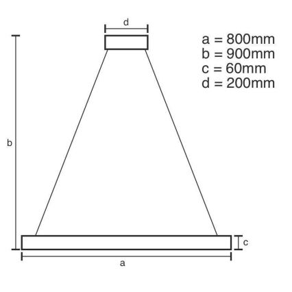 LED Zatemnitveni lestenec na vrvici LED/110W/230V 3000-6500K + Daljinski upravljalnik