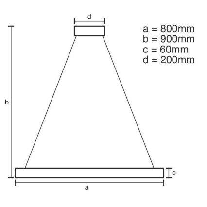 LED Zatemnitveni lestenec na vrvici LED/110W/230V 3000-6500K + Daljinski upravljalnik