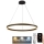 LED Zatemnitveni lestenec na vrvici LED/110W/230V 3000-6500K pr. 80 cm + Daljinski upravljalnik
