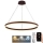 LED Zatemnitveni lestenec na vrvici LED/110W/230V 3000-6500K pr. 80 cm + Daljinski upravljalnik