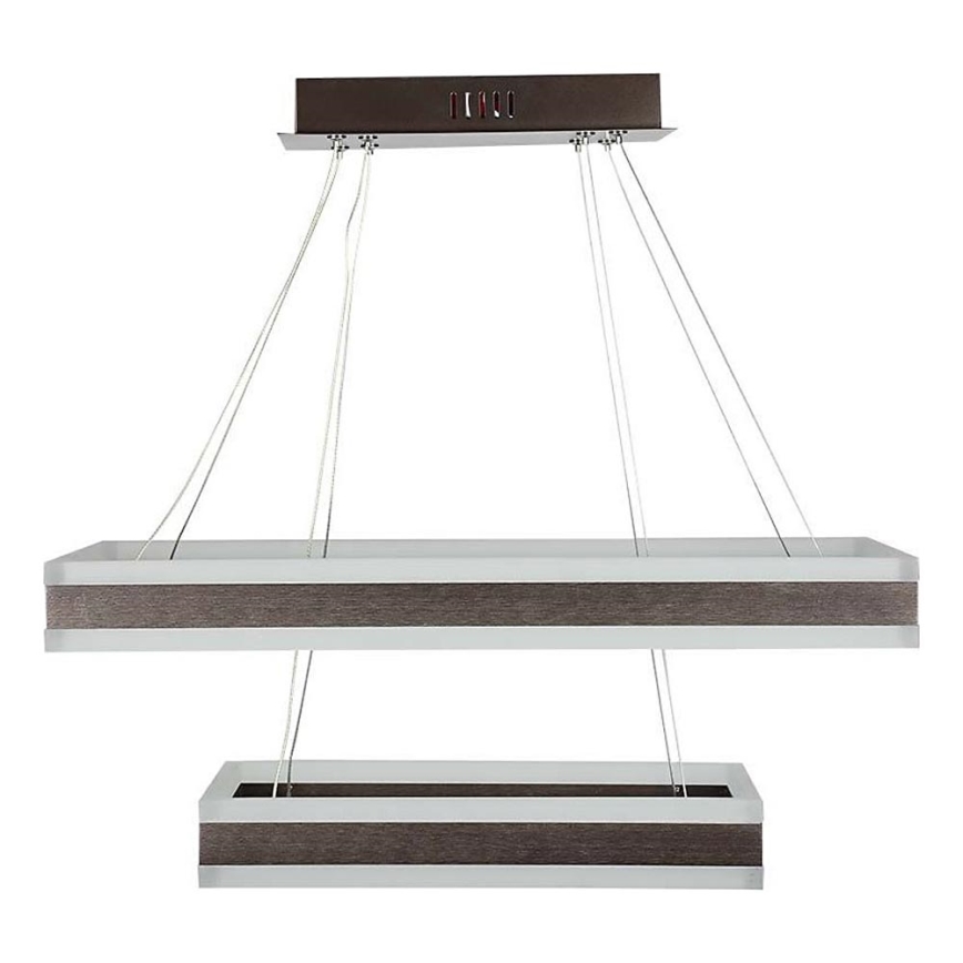 LED Zatemnitveni lestenec na vrvici LED/113W/230V 3000K rjava