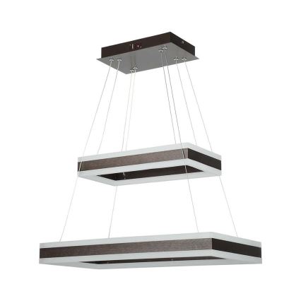 LED Zatemnitveni lestenec na vrvici LED/113W/230V 3000K rjava