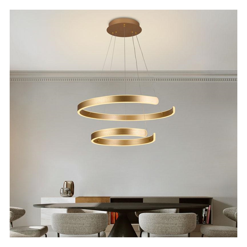 LED Zatemnitveni lestenec na vrvici LED/120W/230V 3000-6500K + Daljinski upravljalnik