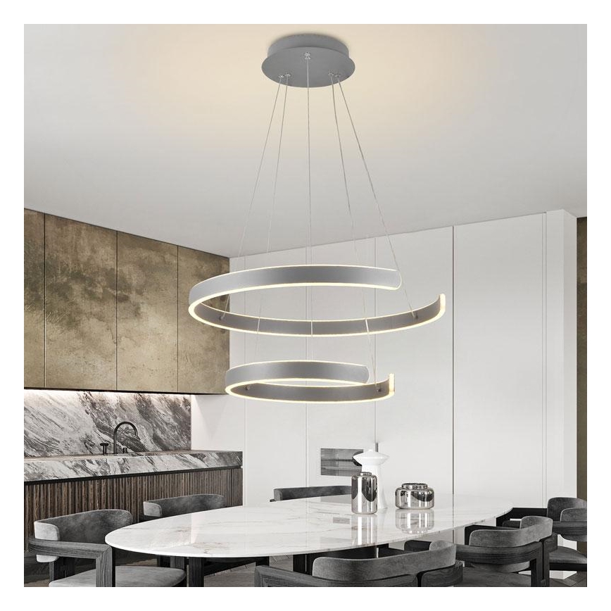 LED Zatemnitveni lestenec na vrvici LED/120W/230V 3000-6500K + Daljinski upravljalnik