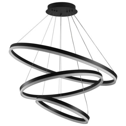 LED Zatemnitveni lestenec na vrvici LED/125W/230V 3000-6500K pr. 80 cm + Daljinski upravljalnik