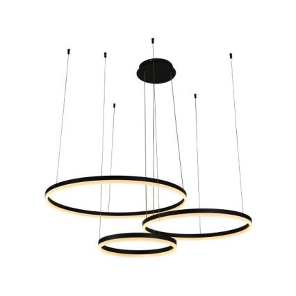 LED Zatemnitveni lestenec na vrvici LED/125W/230V 3000-6500K pr. 80 cm + Daljinski upravljalnik