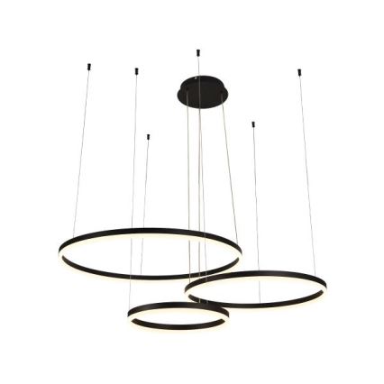 LED Zatemnitveni lestenec na vrvici LED/125W/230V 3000-6500K pr. 80 cm + Daljinski upravljalnik
