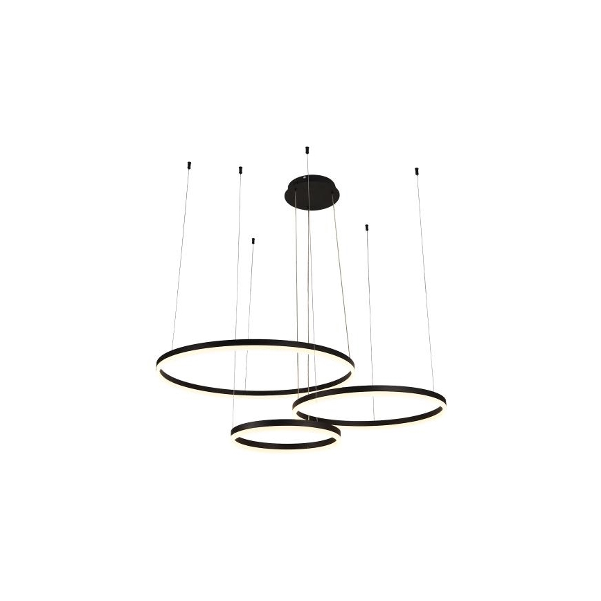 LED Zatemnitveni lestenec na vrvici LED/125W/230V 3000-6500K pr. 80 cm + Daljinski upravljalnik