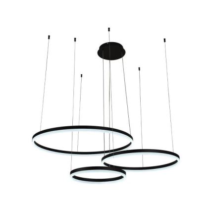 LED Zatemnitveni lestenec na vrvici LED/125W/230V 3000-6500K pr. 80 cm + Daljinski upravljalnik