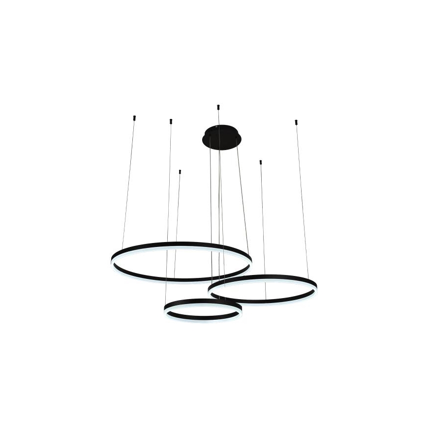 LED Zatemnitveni lestenec na vrvici LED/125W/230V 3000-6500K pr. 80 cm + Daljinski upravljalnik