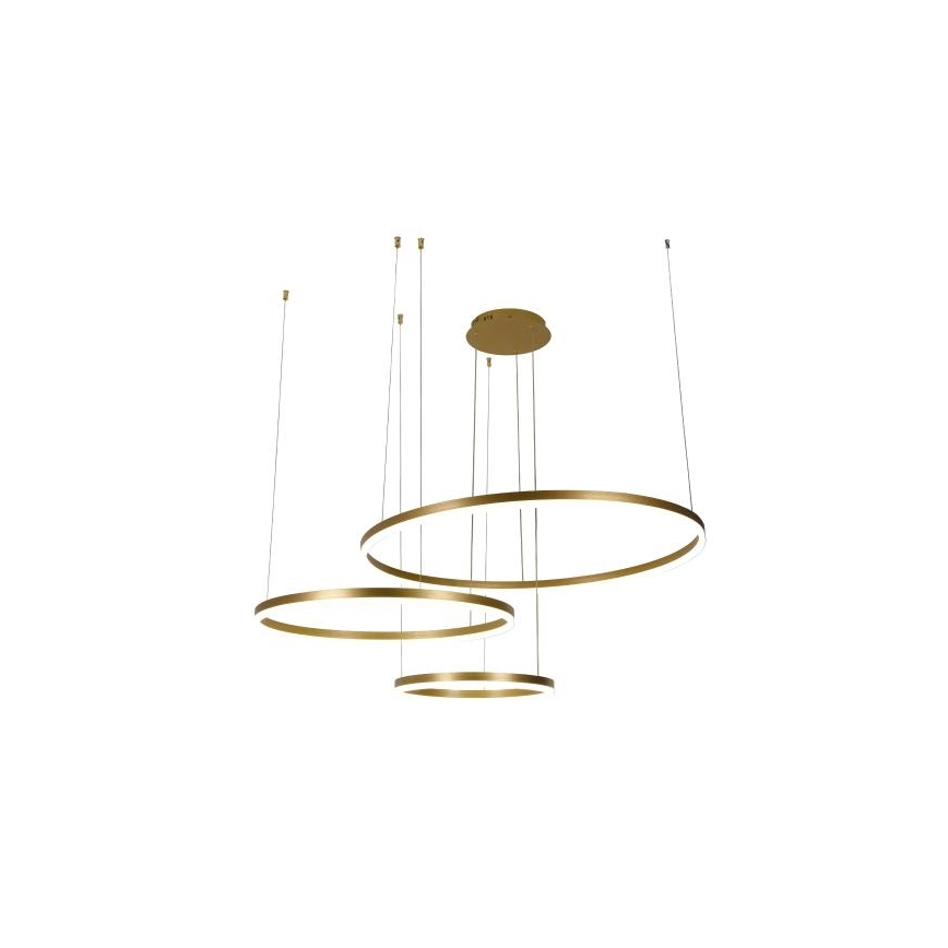 LED Zatemnitveni lestenec na vrvici LED/125W/230V 3000-6500K pr. 80 cm + Daljinski upravljalnik