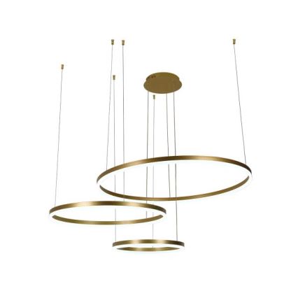 LED Zatemnitveni lestenec na vrvici LED/125W/230V 3000-6500K pr. 80 cm + Daljinski upravljalnik
