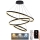 LED Zatemnitveni lestenec na vrvici LED/125W/230V 3000-6500K pr. 80 cm + Daljinski upravljalnik