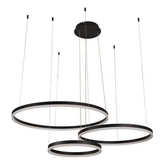 LED Zatemnitveni lestenec na vrvici LED/125W/230V 3000-6500K pr. 80 cm + Daljinski upravljalnik